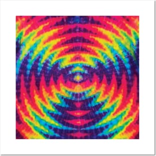 Wig Wag Rainbow Tie Dye Posters and Art